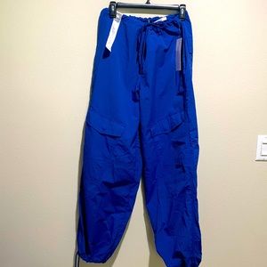Tinseltown Women’s Hi-Rise Parachute Pants Solstice Blue Nylon